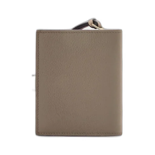 Compact Zip Wallet In Soft Grained Calfskin