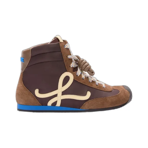 Ballet Runner 2.0 High-Top In Nylon And Calfskin