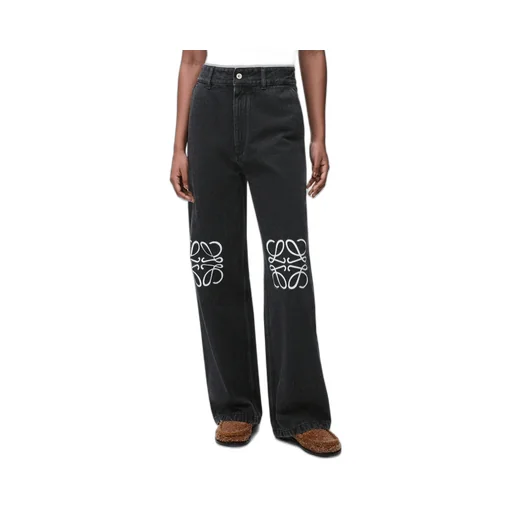 Logo Printed Straight-Leg Jeans