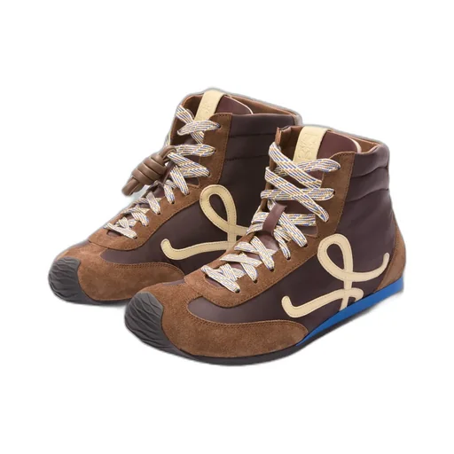 Ballet Runner 2.0 High-Top In Nylon And Calfskin