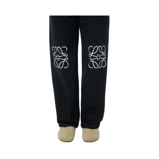 Logo Printed Straight-Leg Jeans