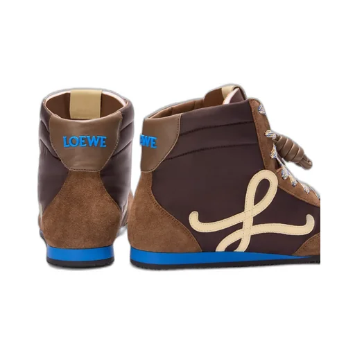 Ballet Runner 2.0 High-Top In Nylon And Calfskin
