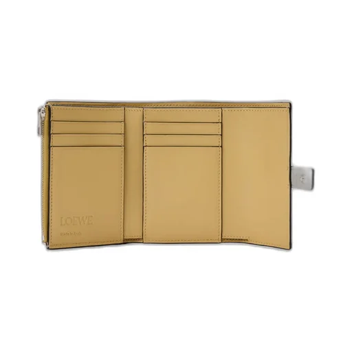 Small Vertical Wallet In Soft Grained Calfskin