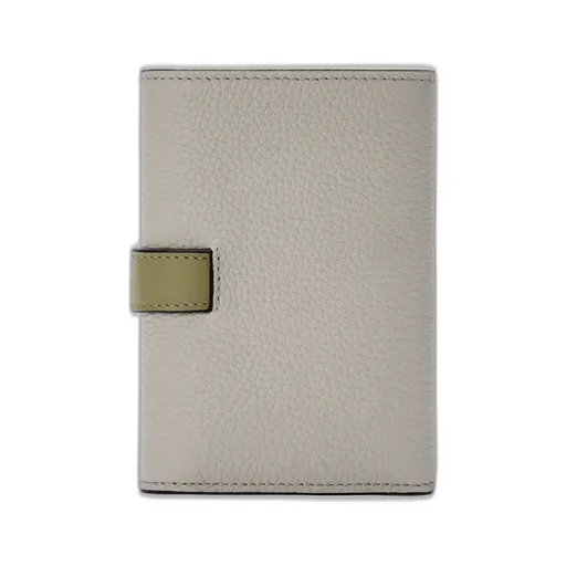 Small Vertical Wallet In Soft Grained Calfskin
