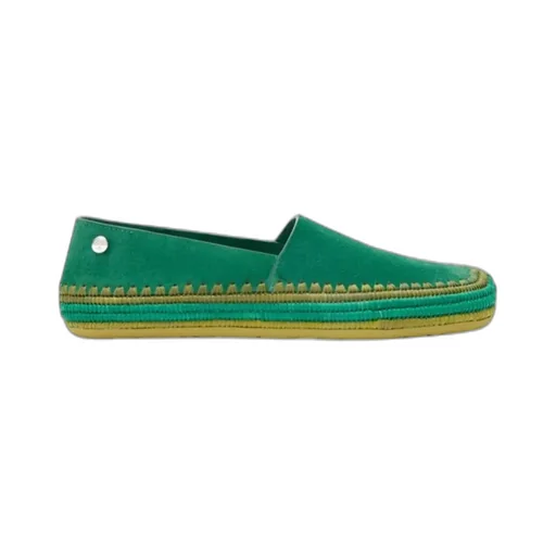 Rio Slipper In Suede And Raffia