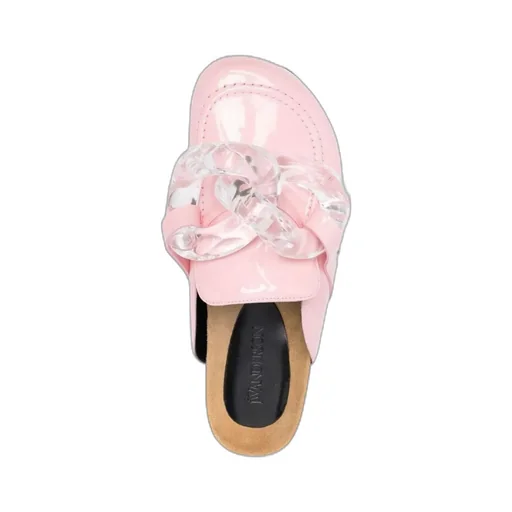 Chain-Linked Slip-On Loafer Mules