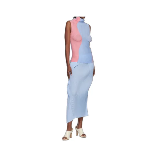 Soft Pleated Midi Skirt