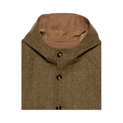 Single-Breasted Hooded Coat