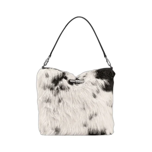 Le Roseau Faux-Fur Clasp Shoulder Bag