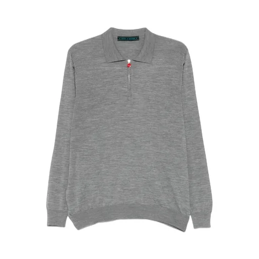 Melange-Effect Polo Shirt