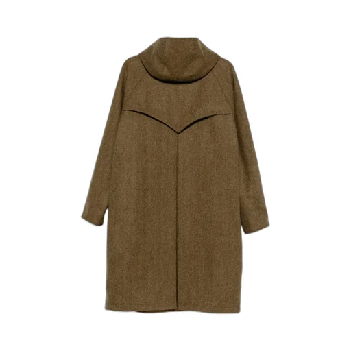 Single-Breasted Hooded Coat