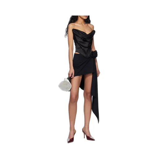 Draped Satin Top