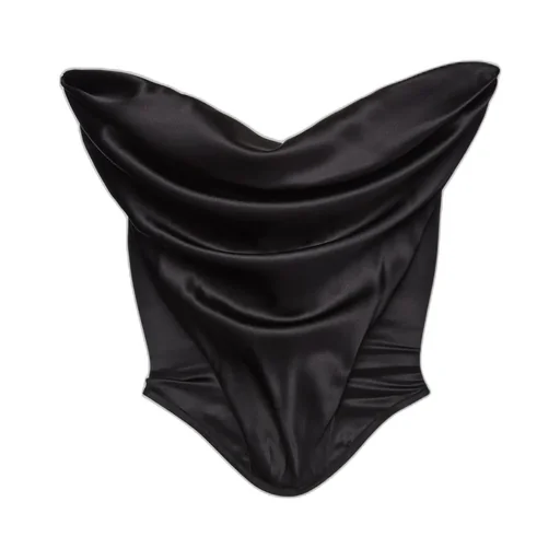 Draped Satin Top