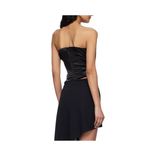 Draped Satin Top