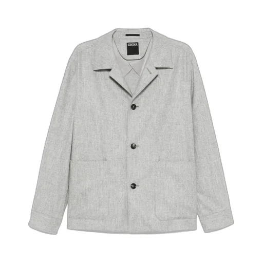 Button-Detailed Straight Hem Jacket