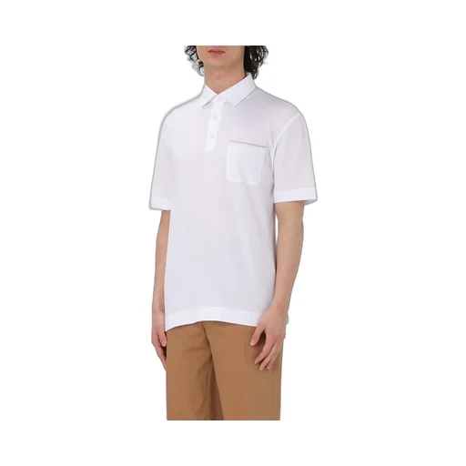 Short Sleeved Button-Detailed Polo Shirt