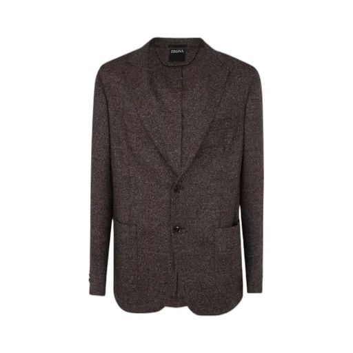 Single-Breasted Twill Blazer