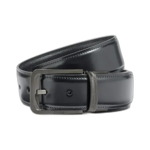Leather Reversible Buckle Belt