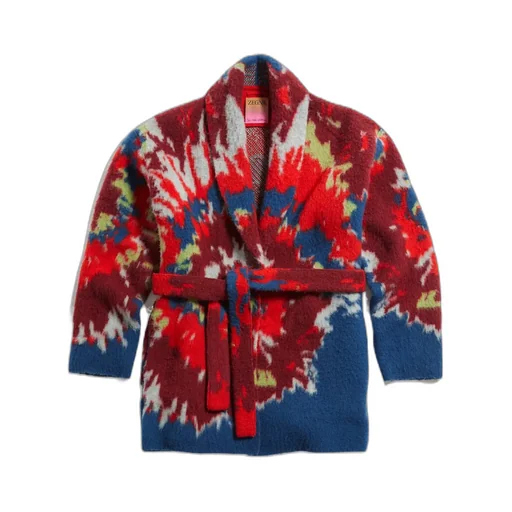 Intarsia Cashmere-Wool Robe