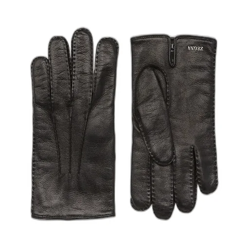 Logo-Plaque Detail Gloves