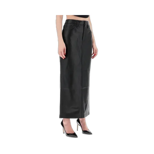 Straight Pencil Skirt With Belt Loops