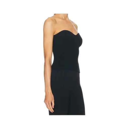 Ribbed-Knit Bandeau Top