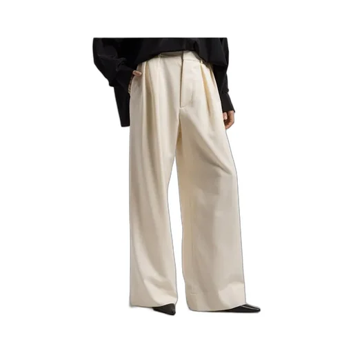 Ruffled Detail Casual Pants
