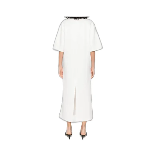 Back Slit Mid-Length Dress