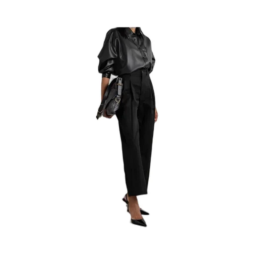 Wide-Leg Chino Trousers