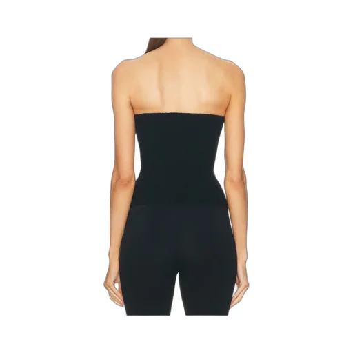 Ribbed-Knit Bandeau Top