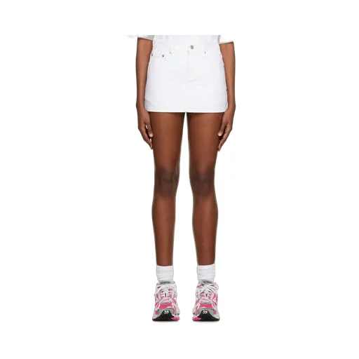 Logo Denim Skirt