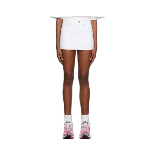 Logo Denim Skirt