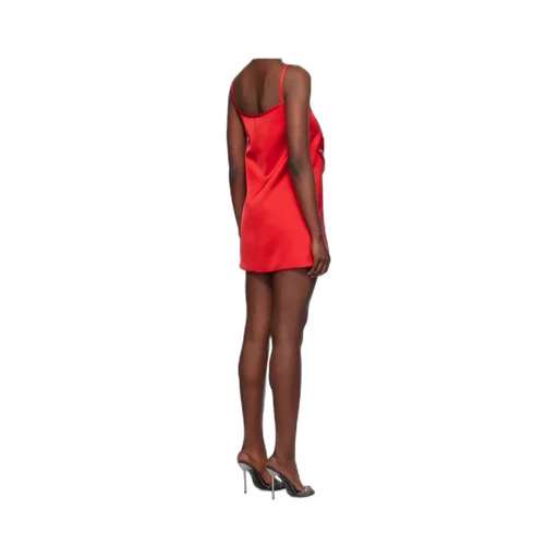 Red Pocket Minidress