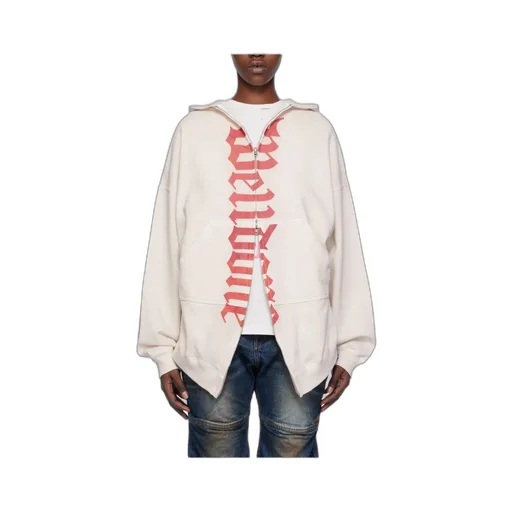 Logo-Print Zip-Up Hoodie