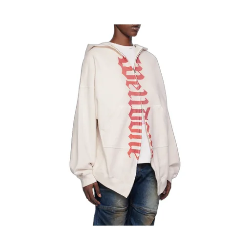 Logo-Print Zip-Up Hoodie