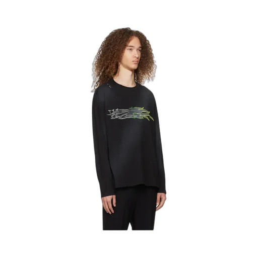 Motif-Embroidered Cotton Sweatshirt