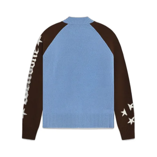 Wool Stand-Neck Knitted Cardigan