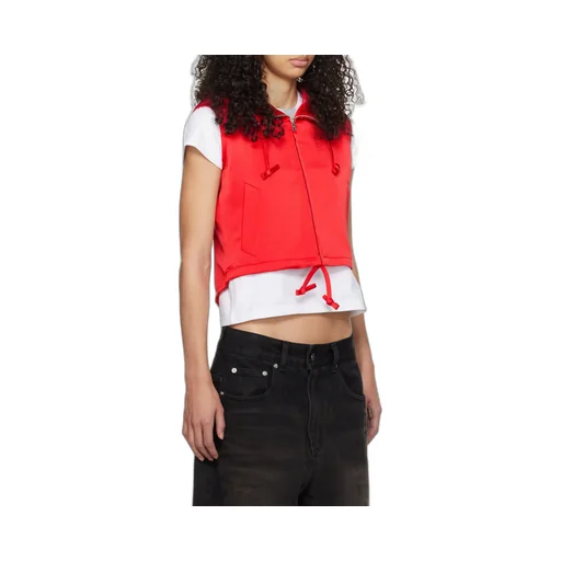 Hooded Zipper Vest