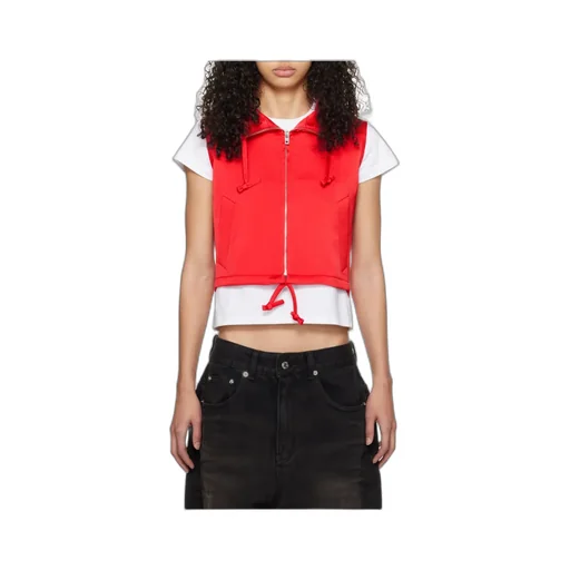Hooded Zipper Vest