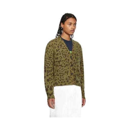 V-Neck Long-Sleeved Cardigan