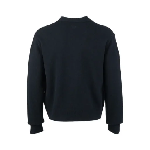 Logo-Print V-Neck Jumper