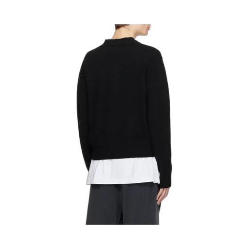 Logo-Print V-Neck Jumper