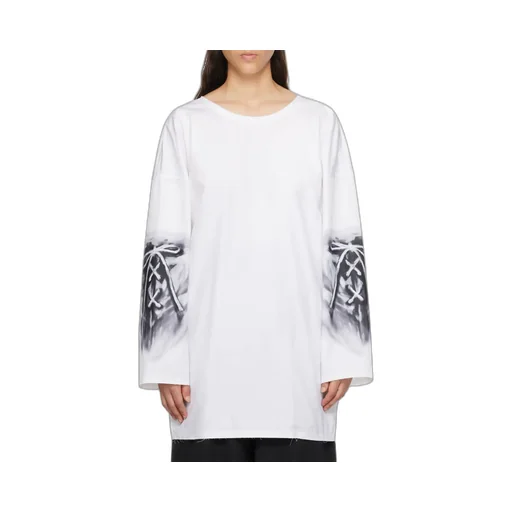 Abstract Print Cotton Blouse