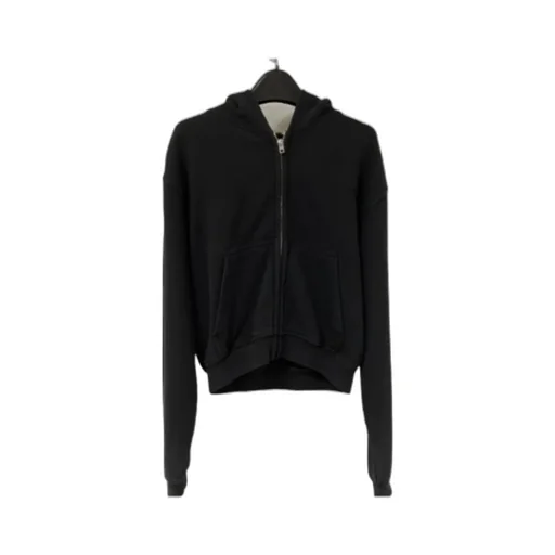 Long-Sleeved Hooded Zipper Sweater