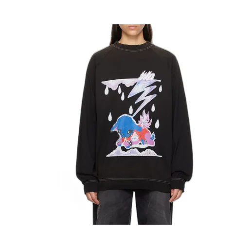 Graphic-Print Cotton Hoodie