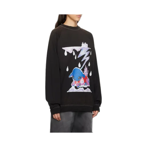 Graphic-Print Cotton Hoodie