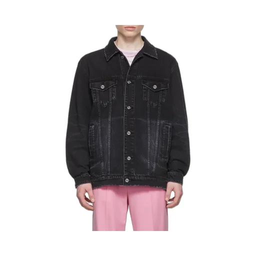 Lapel Long-Sleeved Denim Coat
