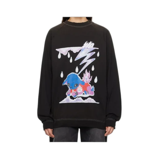 Graphic-Print Cotton Hoodie
