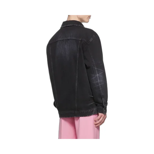 Lapel Long-Sleeved Denim Coat