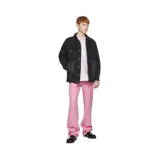 Lapel Long-Sleeved Denim Coat